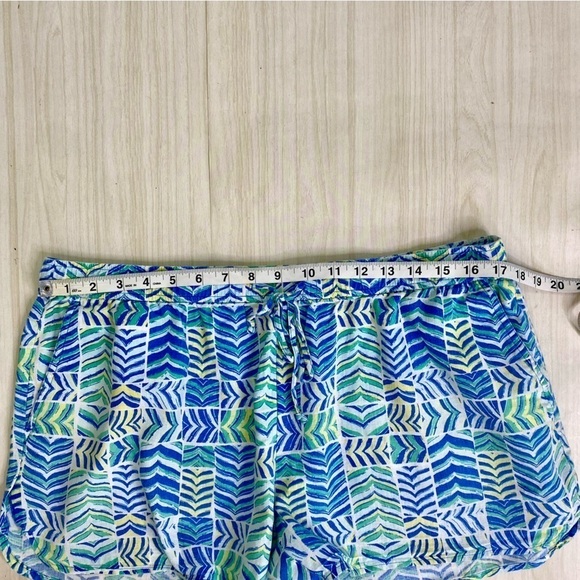Vineyard Vines Linen Blend blue white pull on shorts size L - Picture 7 of 9